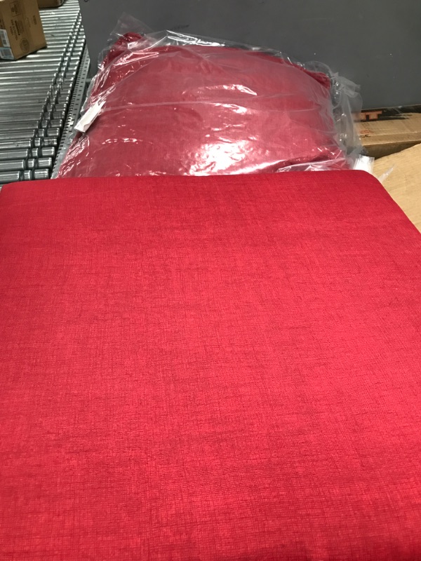 Photo 2 of Arden Selections Outdoor Deep Seating Cushion Set 24 x 24, Ruby Red Leala 24 x 24 Ruby Red Leala