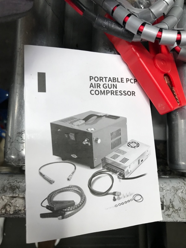 Photo 2 of **UNABLE TO TEST**
TOAUTO A2X Upgraded PCP Air Compressor, One Button Start, Auto-Stop, Portable 4500Psi/30Mpa