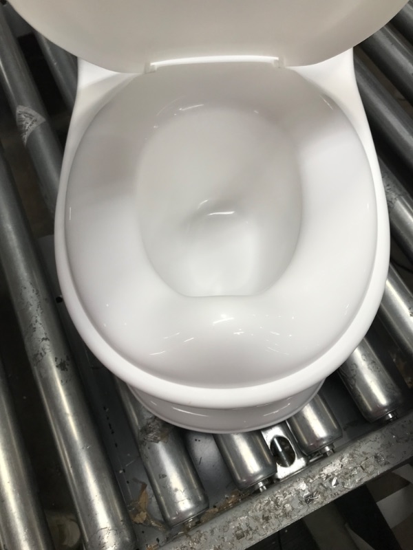 Photo 1 of Nuby My Real Potty Training Toilet with Life-Like Flush Button & Sound for Toddlers & Kids, White

