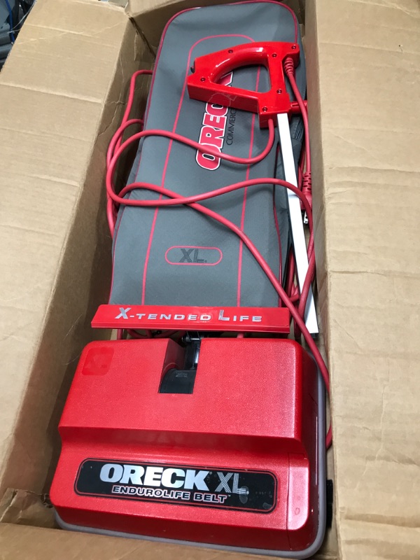 Photo 2 of (PARTS ONLY)Oreck Commercial Upright Bagged Vacuum Cleaner, Lightweight, 40ft Power Cord, U2000R1, Grey/Red Oreck Commercial Upright Vacuum Cleaner