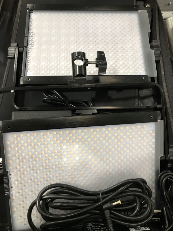 Photo 2 of GVM 2 Pack LED Video Lighting Kits with APP Control, Bi-Color Variable 2300K~6800K with Digital Display Brightness of 10~100% for Video Photography, CRI97+ TLCI97 Led Video Light Panel +Barndoor
