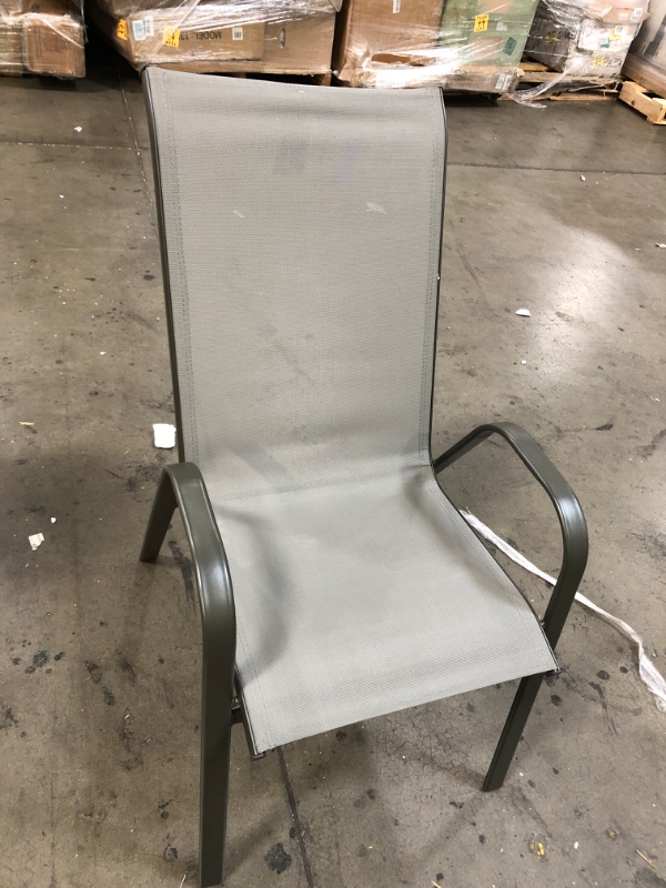 Photo 1 of (SCRATCHED LEGS) Sling Stacking Patio Chair - Room Essentials™