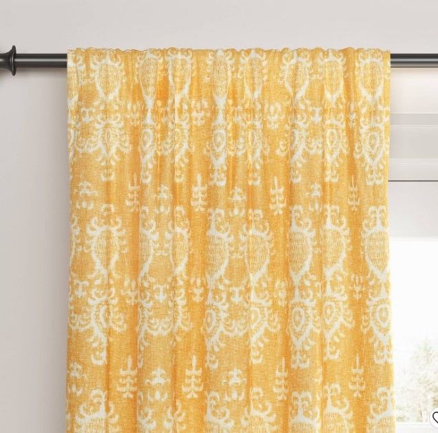 Photo 1 of 1pc Blackout Printed Matelasse Window Curtain Panel - Threshold™

