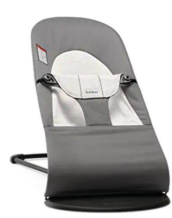 Photo 1 of Babybjorn Balance Soft Cotton Jersey Bouncer - Dark Grey/Light Grey