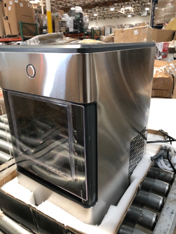 Photo 11 of GE Profile Opal | Countertop Nugget Ice Maker with Side Tank | Portable Ice Machine Makes up to 24 Lbs. of Ice per Day | Stainless Steel Finish
