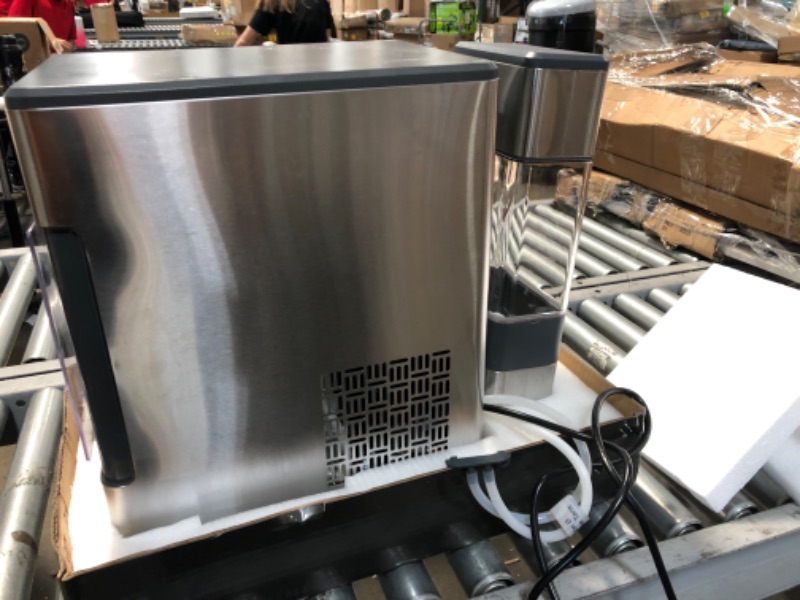 Photo 9 of GE Profile Opal | Countertop Nugget Ice Maker with Side Tank | Portable Ice Machine Makes up to 24 Lbs. of Ice per Day | Stainless Steel Finish
