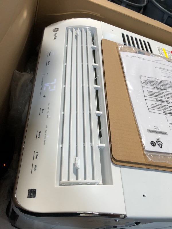 Photo 2 of GE Profile Ultra Quiet Window Air Conditioner 6,150 BTU, WiFi Enabled Energy Efficient for Small Rooms, Easy Installation with Included Kit, 6K Window AC Unit, Energy Star, White
