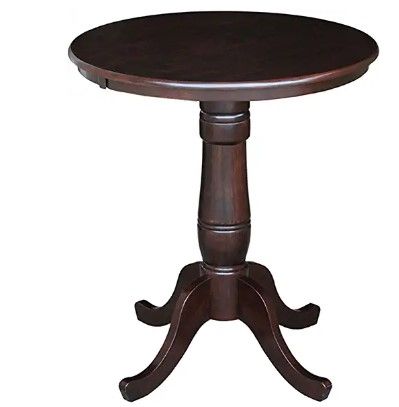 Photo 1 of *ONLY PEDESTAL* International Concepts 30-Inch Round by 36-Inch High Top Ped Table, Rich Mocha
