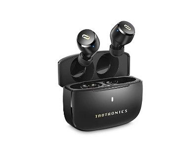 Photo 1 of  Wireless Earbuds, TaoTronics Bluetooth 5.0 Headphones Soundliberty 97 True Wireless Earphones in-Ear with mic CVC 8.0 Noise Cancelling AptX Stereo Bass Touch Control IPX8 Waterproof 9H Playtime