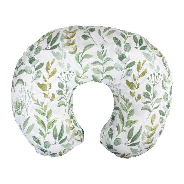 Photo 1 of Boppy Nursing Pillow and Positioner Original | Green Foliage | Breastfeeding, Bottle Feeding, Baby Support | With Removable Cotton Blend Cover
