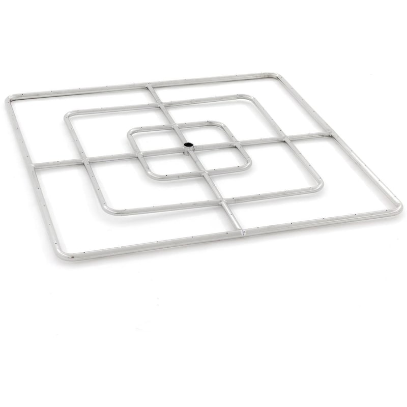 Photo 1 of  36-Inch Square Propane Triple-Ring Burner - Stainless Steel (Ships As Natural Gas)