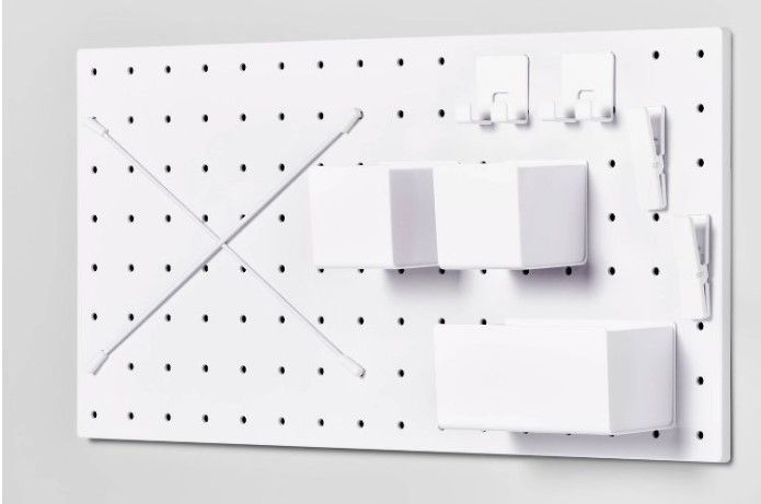 Photo 1 of Pegboard Set White - Brightroom™13" x 26"








