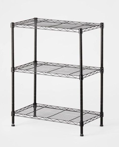 Photo 1 of 3 Tier Wire Shelving - Brightroom™30.63 Inches (H) x 23.25 Inches (W) x 13.38 Inches (D)

