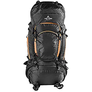 Photo 1 of 
TETON Sports Grand 5500 Ultralight Plus Backpack; Lightweight Hiking Backpack for Camping, Hunting, Travel, and Outdoor Sports , Black, 34" x 15" x 17"