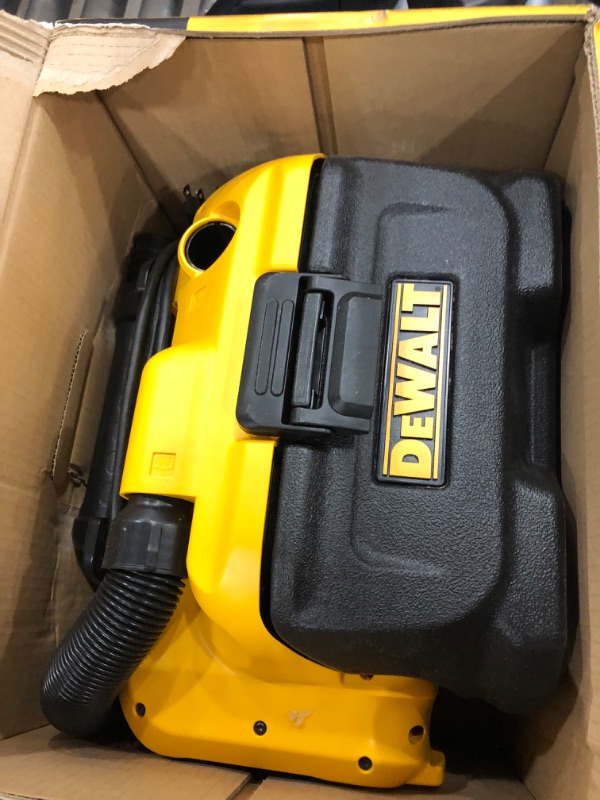 Photo 3 of DEWALT - 18/20 V MAX Cordless Wet-Dry Vacuum-TOOL ONLY 