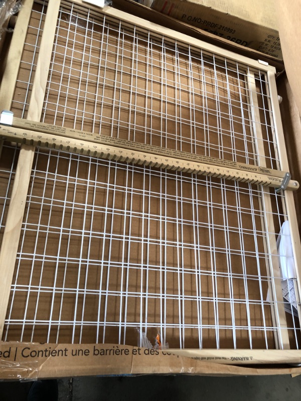 Photo 2 of 31"North States Extra-Wide Wire Mesh Adjustable Wood Baby/Child & Pet Gate | 4615