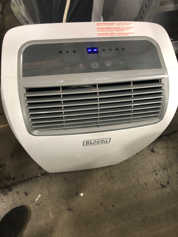 Photo 5 of BLACK+DECKER 8,000 BTU DOE (14,000 BTU ASHRAE) Portable Air Conditioner with Remote Control, White