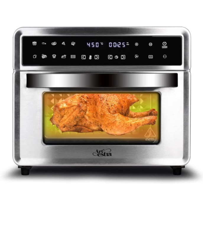 Photo 1 of Artestia 26.4-QT Large Toaster Oven 10 IN 1 Air Fryer Digital Convection Countertop Ovens with Dehydrate and Reheat, Multifunction Toaster Oven Air Fryer Combo, 7 Accessories, 1800W