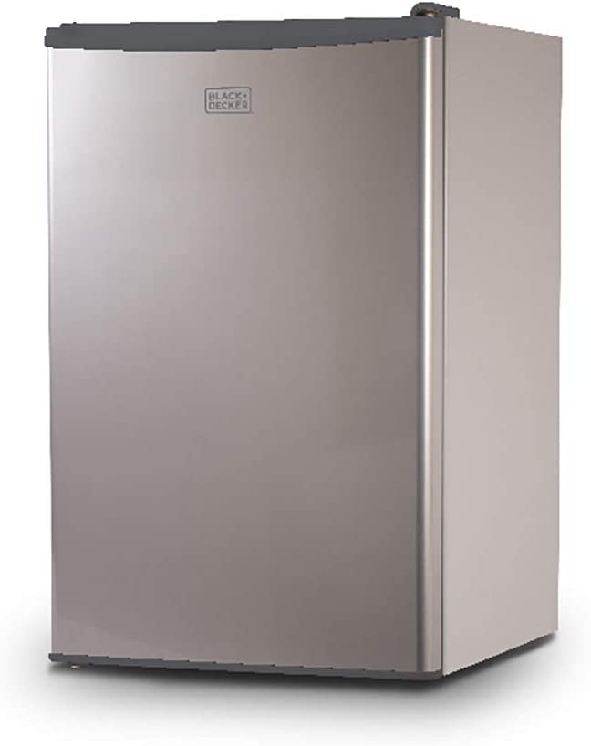 Photo 1 of BLACK+DECKER BCRK43V Compact Refrigerator Energy Star Single Door Mini Fridge with Freezer, 4.3 Cubic Ft., VCM
