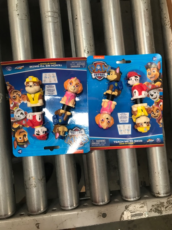 Photo 2 of 2 PACK: Swimways PAW Patrol Teach Me to Swim Dive Stick
