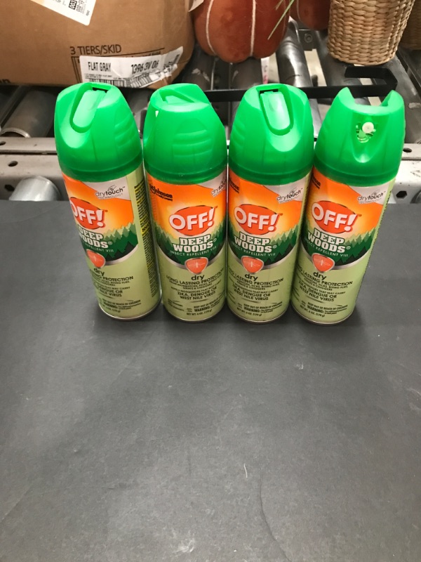 Photo 2 of 4 PACK: OFF! Deep Woods Mosquito Repellent VIII Dry 6 Oz
