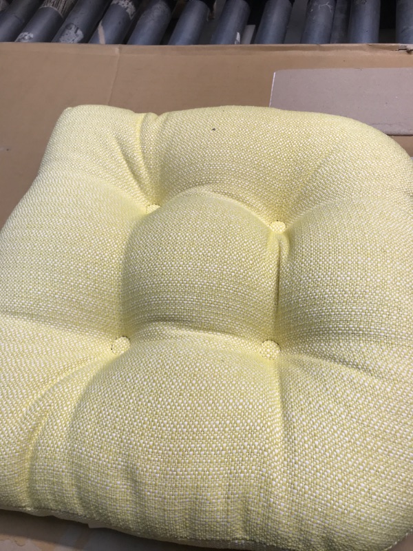 Photo 2 of 4PK THE GRIPPER YELLOW CHAIR CUSHION
