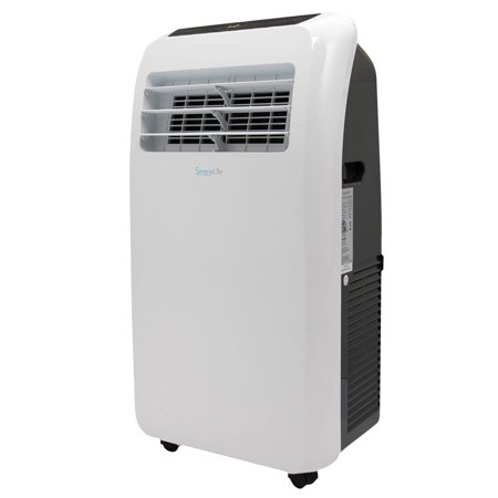 Photo 1 of **PARTS ONLY UNFUNCTIONAL*- SereneLife SLACHT128 Portable Air Conditioner Compact Home AC Cooling Unit with Built-in Dehumidifier & Fan Modes, Quiet Operation, Includes Window Mount Kit, 12,000 BTU + HEAT, White
