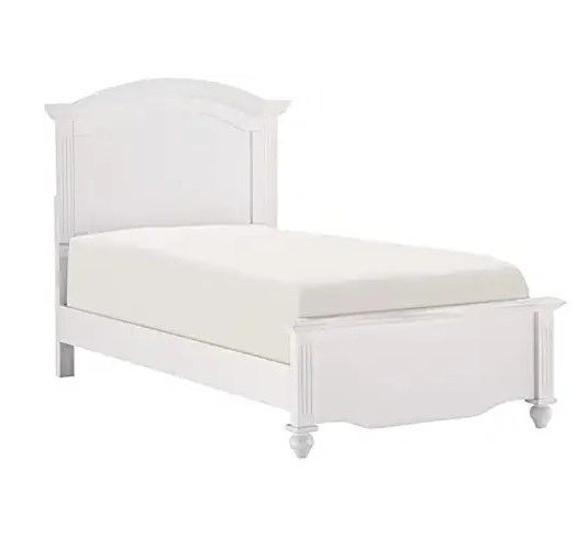 Photo 1 of (Incomplete - Parts Only) Pemberly Row 44 inches Traditional Wood and MDF Board Twin Bed in White
