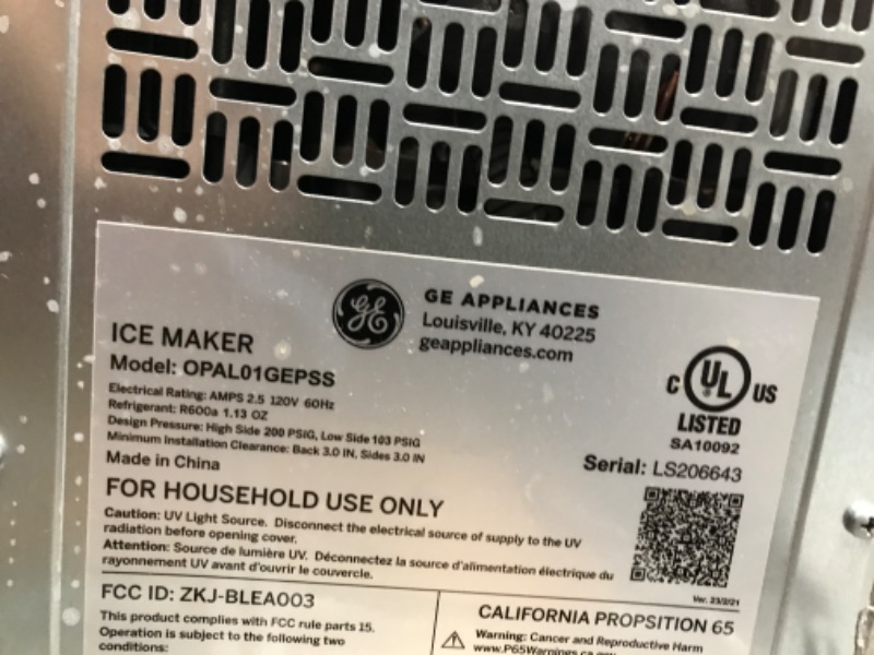 Photo 3 of GE Profile Opal | Countertop Nugget Ice Maker