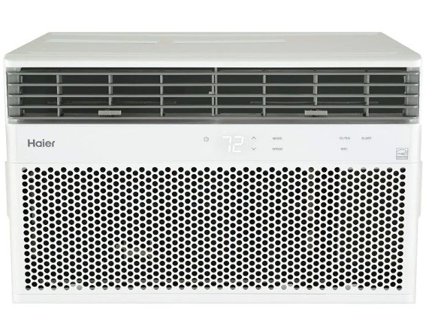 Photo 1 of Haier Window Air Conditioner 12000 BTU, Wi-Fi Enabled, Energy-Efficient Cooling for Large Rooms, 12K BTU Window AC Unit with Easy Install Kit, Control Using Remote or Smartphone App
