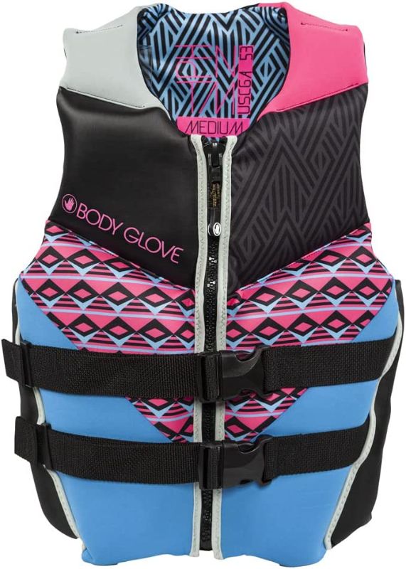 Photo 1 of Body Glove- Phantom Women's Evoprene PFD-Adult Life Jacket - Coast Guard Approved, High Mobility PFD, Lightweight Buoyancy Foam, Universal and Oversize
L