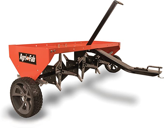 Photo 1 of Agri-Fab 45-0299 48-Inch Tow Plug Aerator,Orange & Black,Large