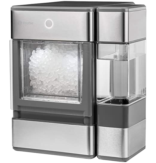 Photo 1 of GE Profile Opal | Countertop Nugget Ice Maker with Side Tank | Portable Ice Machine Makes up to 24 lbs. of Ice Per Day | Stainless Steel Finish
