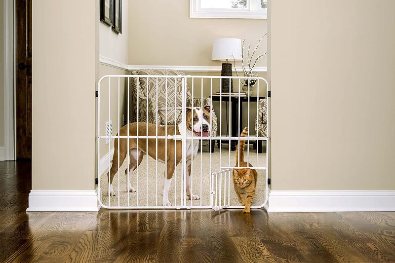 Photo 1 of Carlson Pet Products 0632DS Extra Tall Metal Expandable Pet Gate
