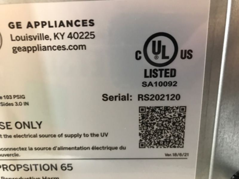 Photo 4 of TESTED POWERS ON**
GE Profile Opal | Countertop Nugget Ice Maker with Side Tank | Portable Ice Machine Makes up to 24 lbs. of Ice Per Day | Stainless Steel Finish
