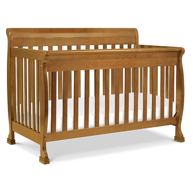 Photo 1 of DaVinci Kalani 4-in-1 Convertible Crib in Chestnut, Greenguard Gold Certified
