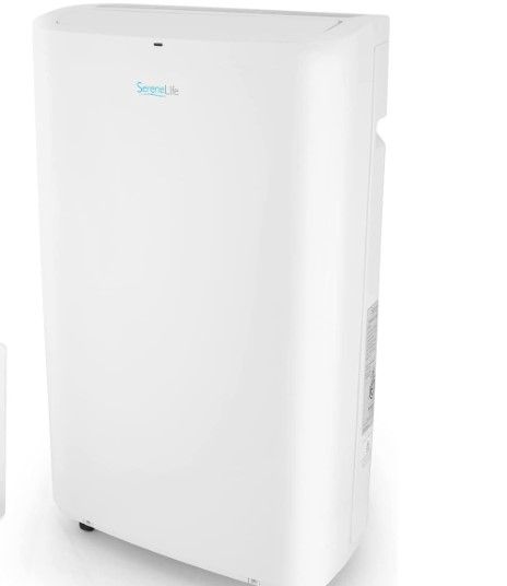 Photo 1 of ***PARTS ONLY*** SereneLife SLPAC14 SLPA Compact Home AC Cooling Unit with Built-in Dehumidifier & Fan Modes, Quiet Operation, Includes Window Mount Kit, 14,000 BTU, White
