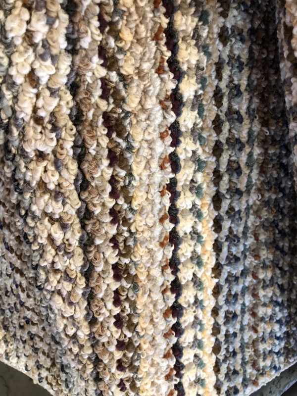Photo 1 of 12'x10' Brown stripped carpet
