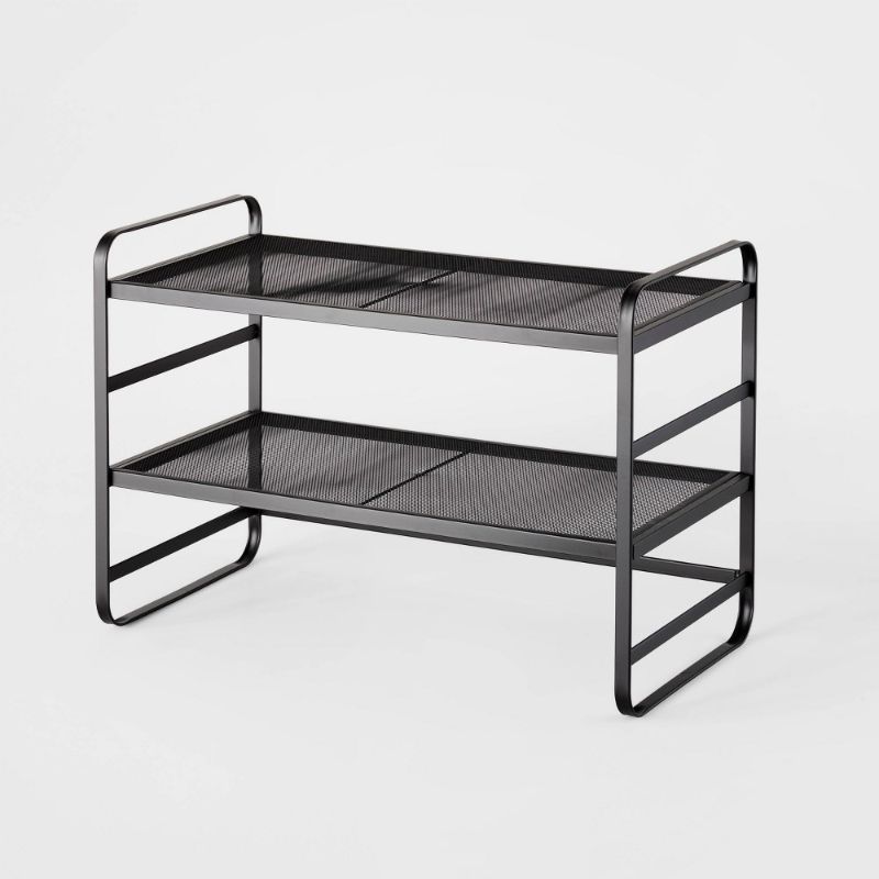 Photo 1 of 2 Tier Shoe Rack Metal Mesh - Brightroom™
