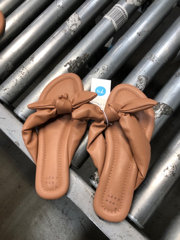 Photo 2 of 7.5SIZE
Women's Adley Bow Flip Flop Sandals - A New Day™

