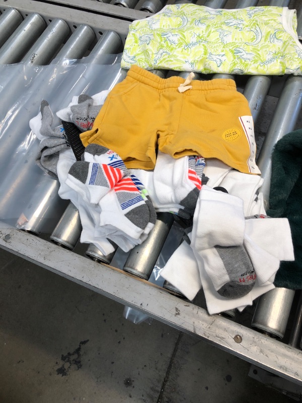 Photo 1 of BOYS SOCKS,,SHORTS, AND SHIRT, DIFFERENT SIZES