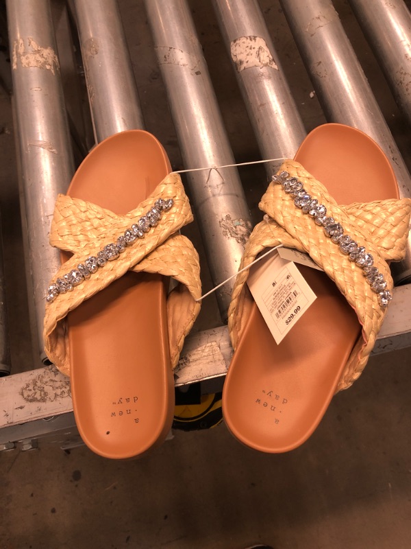 Photo 2 of  8.5 SIZE
Women's Phylis Raffia Slide Sandals - a New Day™
