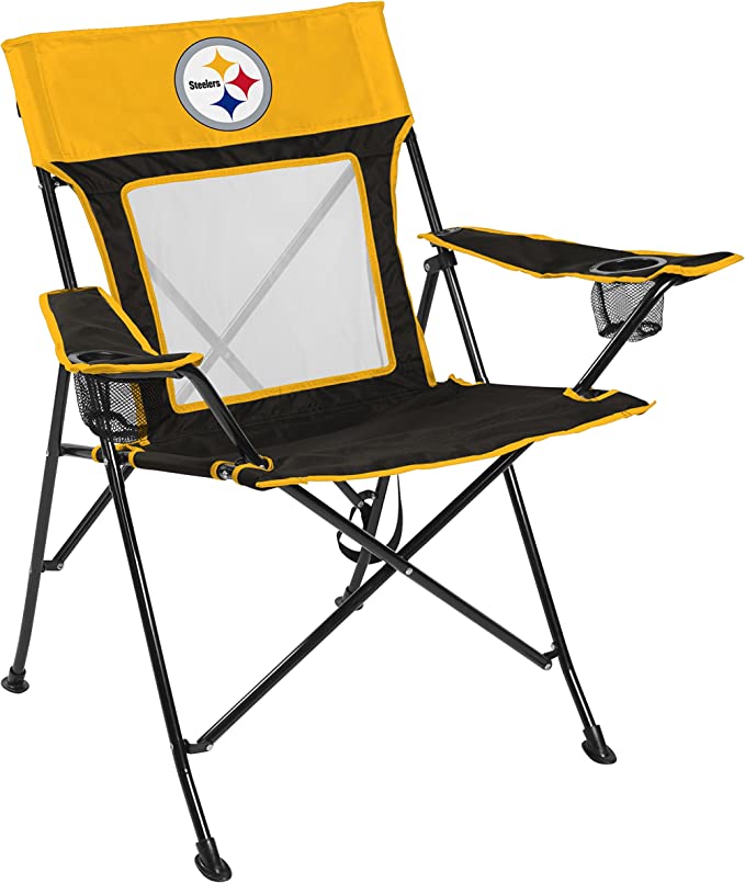 Photo 1 of (MISSING HARDWARE; TORN CARRYCASE) NFL Game Changer Large Folding Tailgating and Camping Chair, with Carrying Case