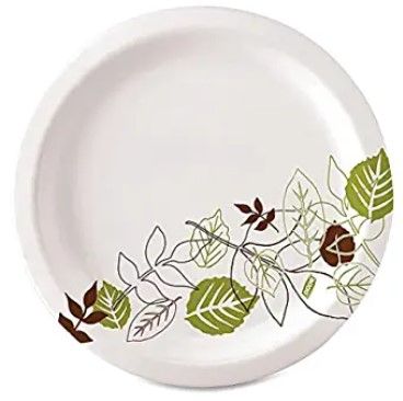 Photo 1 of (MISSING 250 PLATES) Dixie Ultra 10" Heavy-Weight Paper Plates by GP PRO (Georgia-Pacific), Pathways, SXP10PATH, 500 Count (125 Plates Per Pack, 4 Packs Per Case)
