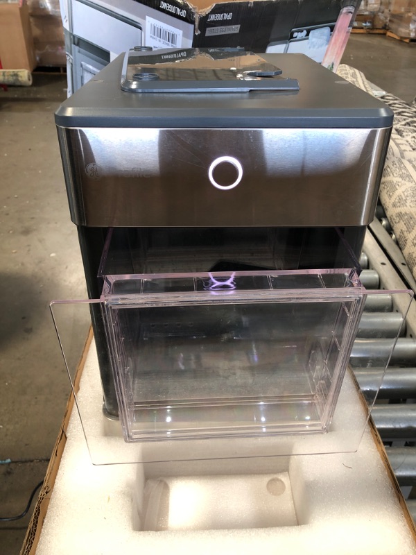 Photo 3 of USED: GE Profile Opal | Countertop Nugget Ice Maker with Side Tank | Portable Ice Machine Makes up to 24 lbs. of Ice Per Day | Stainless Steel Finish 15.5 x 14.25 x 17.25 inches

