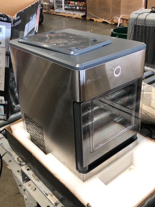 Photo 1 of USED: GE Profile Opal | Countertop Nugget Ice Maker with Side Tank | Portable Ice Machine Makes up to 24 lbs. of Ice Per Day | Stainless Steel Finish 15.5 x 14.25 x 17.25 inches

