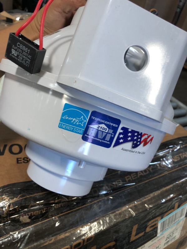 Photo 2 of Broan-Nutone ILF130 Remote In-Line Ventilation Fan, Ceiling or Wall Exhaust Fan for Bathroom and Home, ENERGY STAR Certified, 130 CFM , White
