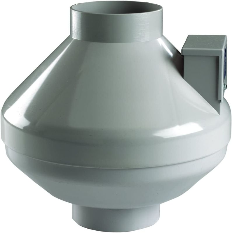 Photo 1 of Broan-Nutone ILF130 Remote In-Line Ventilation Fan, Ceiling or Wall Exhaust Fan for Bathroom and Home, ENERGY STAR Certified, 130 CFM , White
