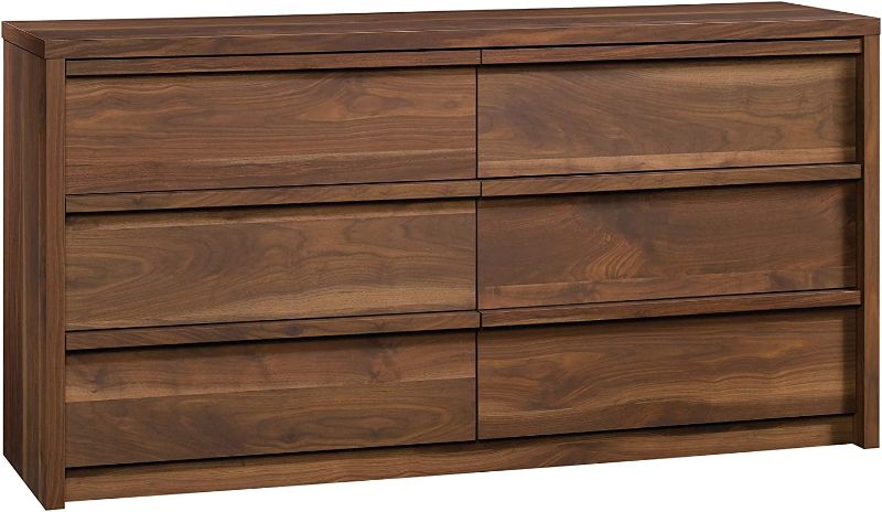 Photo 1 of **INCOMPLETE BOX B*- Sauder Harvey Park Dresser, L: 60.71" x W: 17.48" x H: 31.06", Grand Walnut Finish
