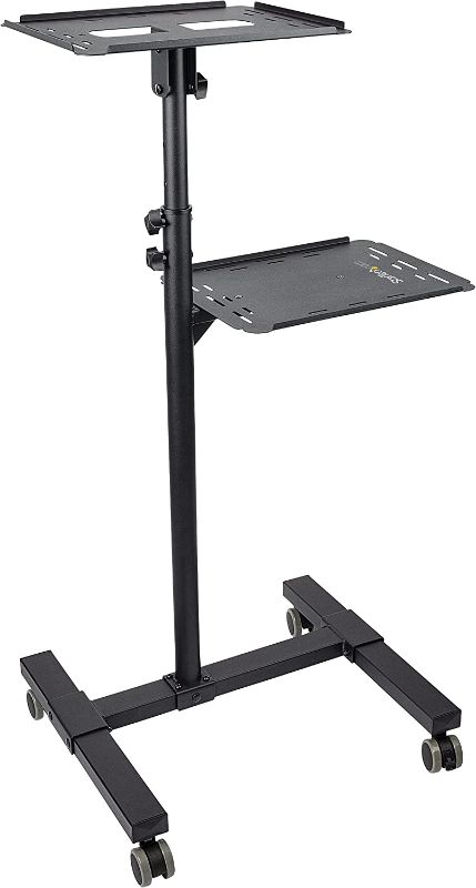 Photo 1 of Mobile Projector and Laptop Stand/Cart - Heavy Duty Portable Projector Stand (2 Shelves,